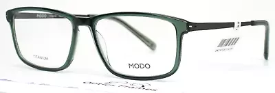 MODO 4549 GRN Green Unisex Rectangle Full Rim Eyeglasses 54-16-147 B:36 • $89.99