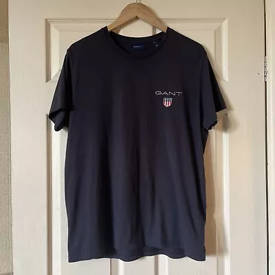 Gant Navy Logo Men’s T-shirt Size Large • £6