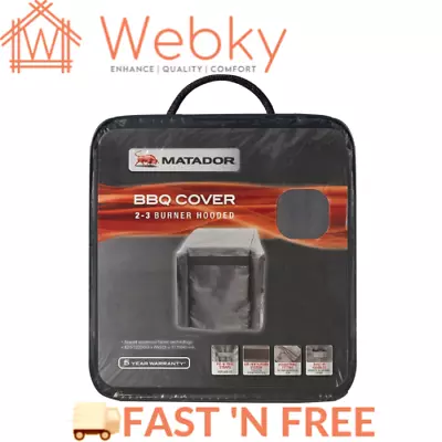Matador 2-3 Burner BBQ Cover Built-In Handles Hooded Barbecue Grill Protector • $102.55