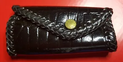 Vintage 80s Genuine Eel Skin Leather Slim Key Wallet  • $10