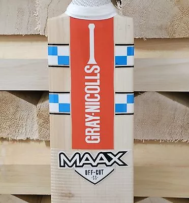 Gray-Nicolls Cricket Bat MAAX  Off-Cut  English Willow SH 2lb 7 – 3lb Free P&P • £87.99