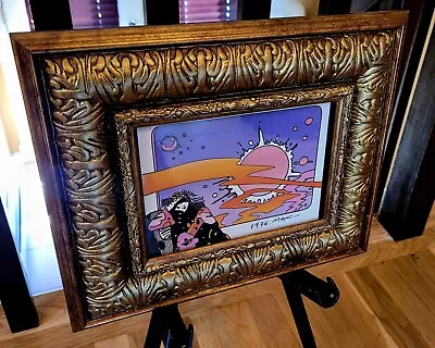 Peter Max Cosmic Window 1980 Frame Copyright Signed Excellent Condition • $75