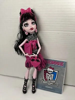 Monster High Draculaura Picture Day Doll Purse Diary Notebook School Pink • $99.99
