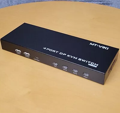 MT-VIKI 4 Port Auto USB KVM Switch 4K 60Hz Hot Key MT-PK201 • $44.88