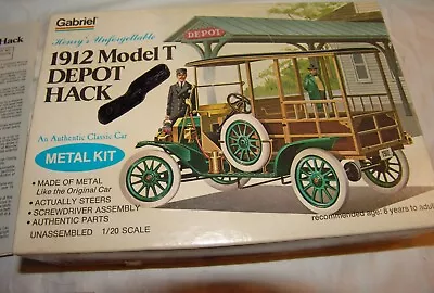 Vtg Gabriel Henrys Unforgettable 1012 Model T Depot Hack Classic Car Metal New • $38.43