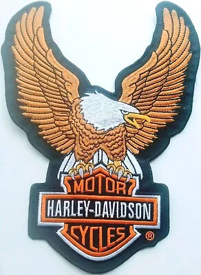 $25.99 • Buy Harley-Davidson Eagle Vest Patches Emblem Back Motorcycle Biker Big Vest Patches