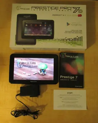 Visual Land Prestige Pro 7D Tablet Android 4.1 Jelly Bean 8GB 1.6GHz Dual Core • $49.99