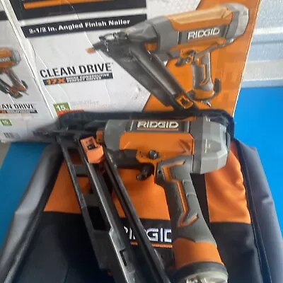 USED Ridgid R250AFF 15-Gauge Angled Finish Nailer Nail Gun For Parts Repair • $59