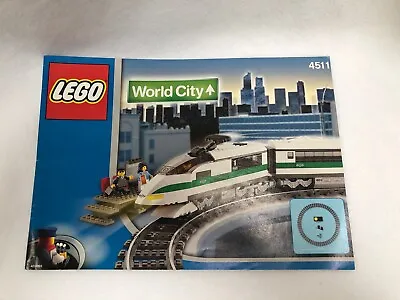 $17.95 • Buy Lego World City 4511 High Speed Train Instruction Manual EUC