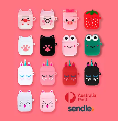 $5.99 • Buy Animal Cartoon & Strawberry Design Case For Airpods 1 2