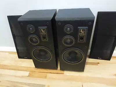 Vintage Infinity SM 115 Floor Standing Speakers Refoamed Tested Working Used • $240