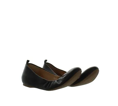 J.Crew Women's Cece Slip On Round Toe Leather Ballet Flats - Black - Size 7.5 • $18.79