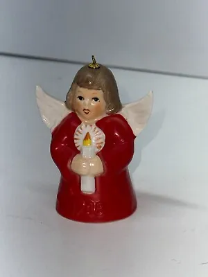 Vintage Goebel Annual Angel Bell Ornament 1988 Candle Red West Germany • $19.95