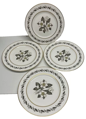 £19.99 • Buy Set Of 4 Vintage Royal Worcester Porcelain   Bernina  Dinner Plates ( F67)