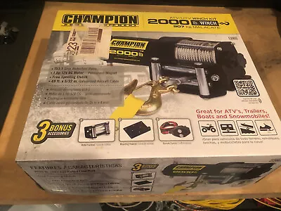 NEW In BOX Champion Power Equipment 12003 ATV/UTV Winch Kit 2000-lb Accessories • $114.94