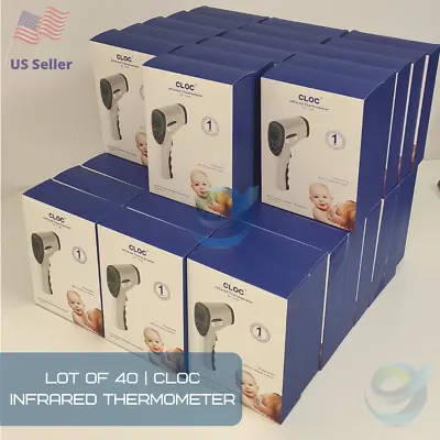 CLEARANCE LOT 40 Units | CLOC Infrared Forehead Thermometer Medical | SK-T008 • $289