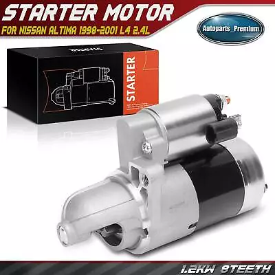 1x Starter Motor For Nissan Altima 1998-2001 L4 2.4L 1.2KW 12V CW 8-Tooth Pinion • $56.99