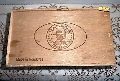 Cigar Box Churchill Habana Gold Wooden For 25 Handmade In Honduras. • $6.30