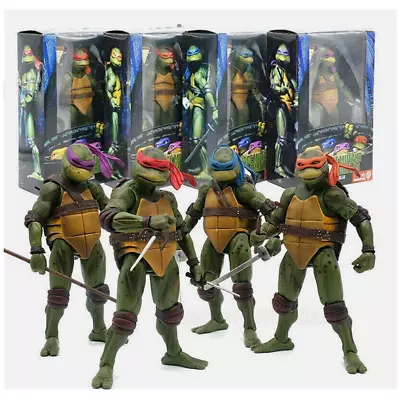 NECA Teenage Mutant Ninja Turtles 7  Action Figure Statue Model Toy 1990 Movie • $22.49