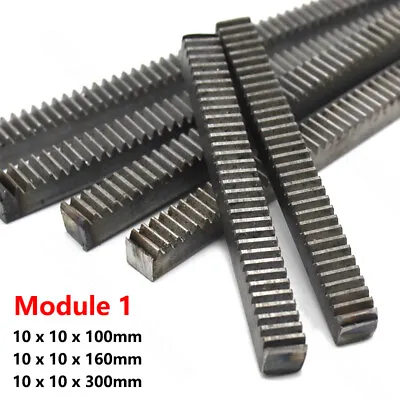 1 Mod Steel Gear Rack Pinion Rack For Motor RC Model CNC DIY Long 100/160/300mm • $5.26