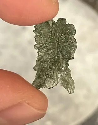 Moldavite Crystal 1.66 Grams 8.3 Ct Besednice Certificate Of Authenticity • $85