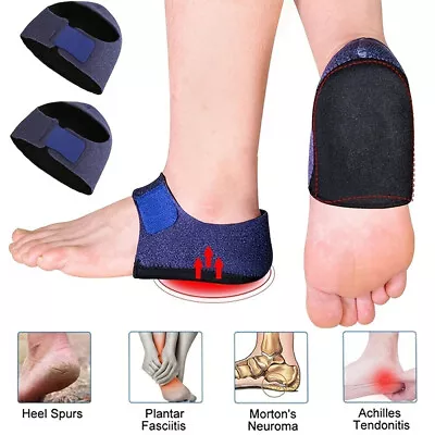 1/2 Pair Heel Cups Plantar Fasciitis Heel Support Protector Pad For Foot Pain US • $12.97