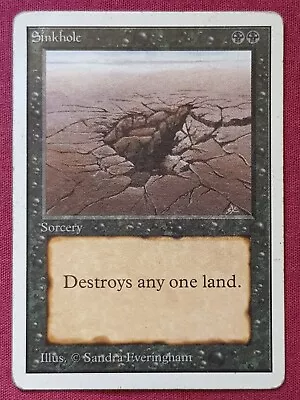 Magic The Gathering UNLIMITED SINKHOLE Black Card MTG • $38.40