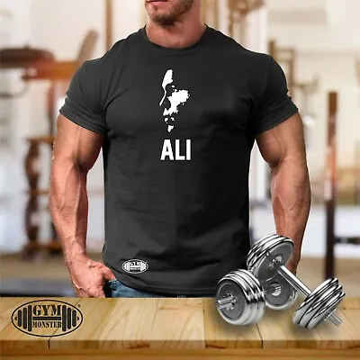 £10.99 • Buy Ali T Shirt Boxing Champion Gym Clothing Bodybuilding Training Workout Men Top