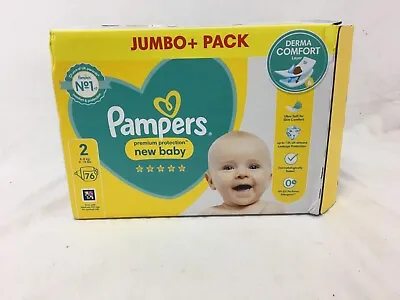 Pampers New Baby Size 2 Disposable Nappies - 76 • £11.50