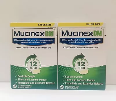 Mucinex DM 12-Hour Expectorant And Cough Suppressant Tablet - 60 Count Exp 09/25 • $29.99