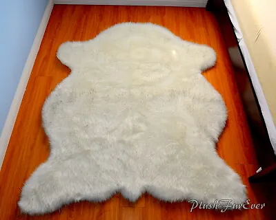 $168 • Buy Plush Polar Bear Area Rug Faux Luxurious Premium Throw Rug 5' X 6'