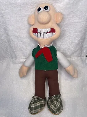 Wallace And Gromit Wallace Soft Plush Toy Doll 15 Inch 1980s Vintage • £12.99