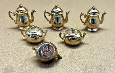 Lot Of Miniature Teapots Set Of 6 Total 3 Short 3 Tall • $20