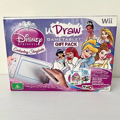 Nintendo Wii Disney Princess Enchanting Storybooks UDraw Game Tablet Gift Pack • $86.50