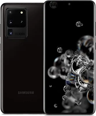 Samsung Galaxy S20 Ultra 5G 128GB 12GB RAM Black SM-G988U1 (Unlocked) - Pristine • $275