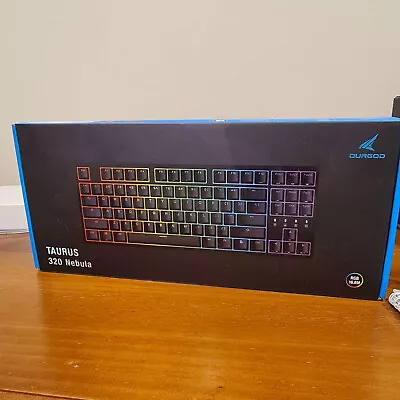 Pc Gaming Keyboard Durgod K320 Nebula Rgb Backlight Cherry Mx Silent Red 87 Key • $80