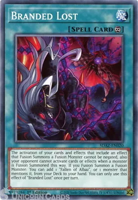 SDAZ-EN020 Branded Lost Common 1st Edition Mint YuGiOh Card • £0.99