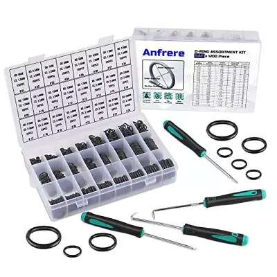 2400pc Sae + Metric O Ring Assortment Kit Rubber Oring Seal Kit For Automotive • $44.53