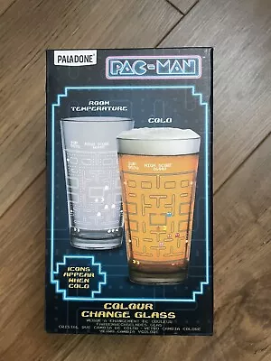 Pac-Man Colour Color Change Pint Glass Drinking Paladone Bandai Namco BRAND NEW • $19.99