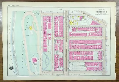 £93.38 • Buy 1916 MORNINGSIDE HEIGHTS MANHATTAN NEW YORK CITY Land Street Map RIVERSIDE PARK