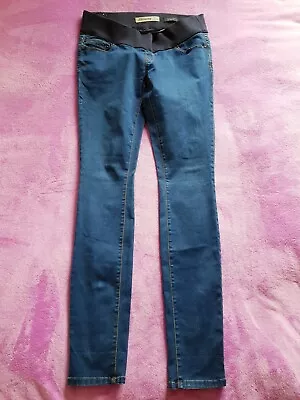 New Look Maternity Size 12/EUR 40 Under Bump Skinny Jeggings L34  - Blue • £9.50