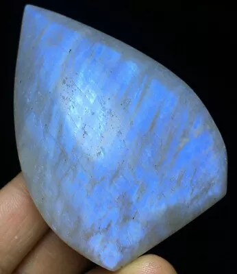 110G  Rare Color White Moonstone Quartz Crystal Healing Reiki Stone B446 • $10.50