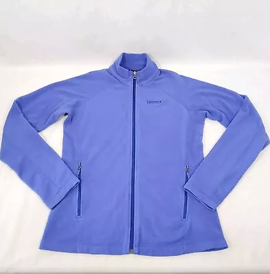 Marmot Women's Sz M Fleece Jacket Full Zip Lightweight Purple/Blue • $18.98