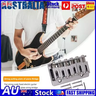 6 Strings Guitar Bridge Saddle Tailpiece For Fender Strat Electric Guitar Bridge • $10.09