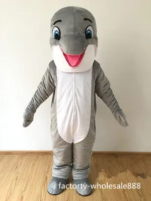 Professional Gray Dolphin Mascot Costume Party Outfit Game Fancy Dress Adult New • £223.71