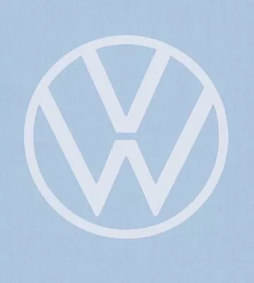 $4 • Buy New - VW  VOLKSWAGEN  4   White Decal / Sticker For Bug, Car, Van, Car Shows ...