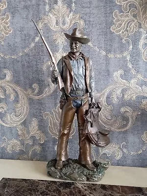 Collectable Cowboy Legend John Wayne Figurine By Veronese • £40