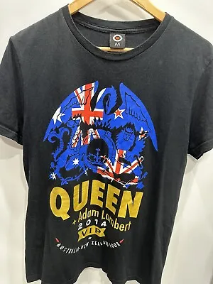 Queen + Adam Lambert 2014 Australia New Zealand Tour VIP T-shirt Size M • $26