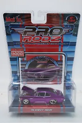 Maisto Pro Rodz Diecast 1:64 Purple 1970 70' Chevy Chevrolet Nova • $10.99