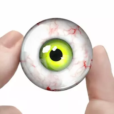 Green Monster Eyes Realistic Glass Taxidermy Eyeball 35mm Set • $14.99